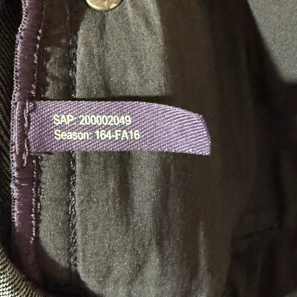 Ralph Lauren Purple Label Silver Metallic Coated Boot Cut Mid-Rise Jeans Size 26 - Picture 7 of 12